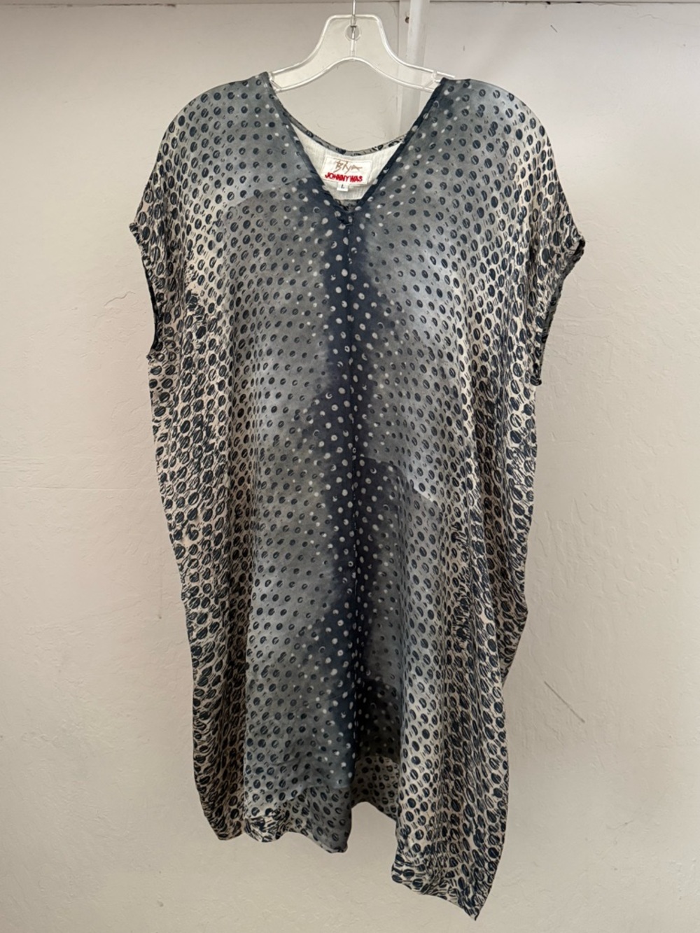 Biya Johnny Was Floaty Printed Silk Tunic